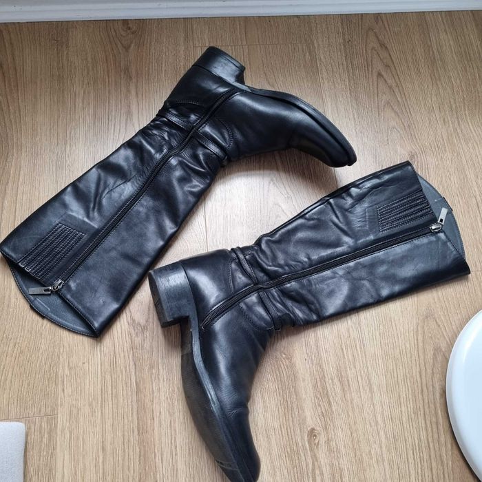 Botas Pretas Pele Vannel