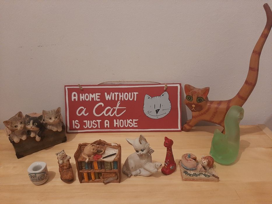 placa gatos, pintado à mão, esquilo decoração