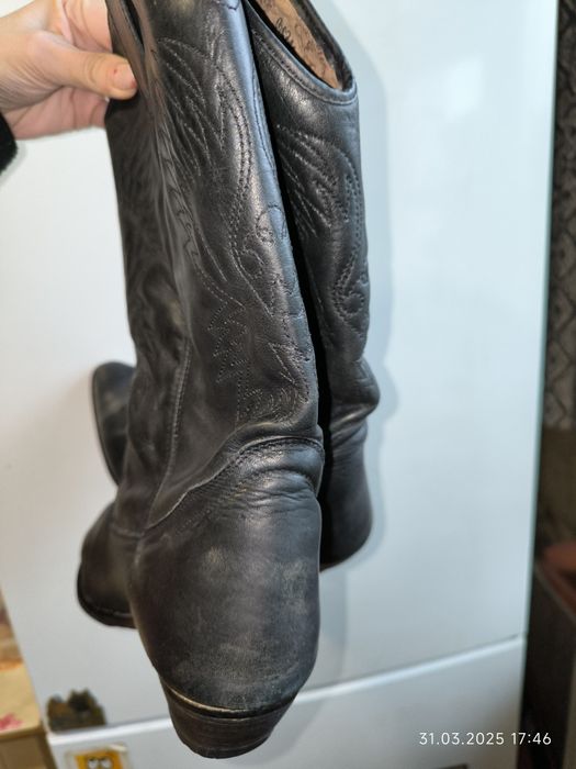 Мото чоботи шкіра козаки р 41 42