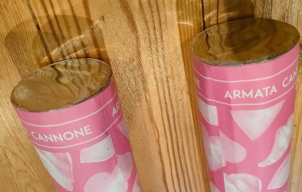 Tuba Confetti 2 sztuki na wesele święta urodziny białe serca