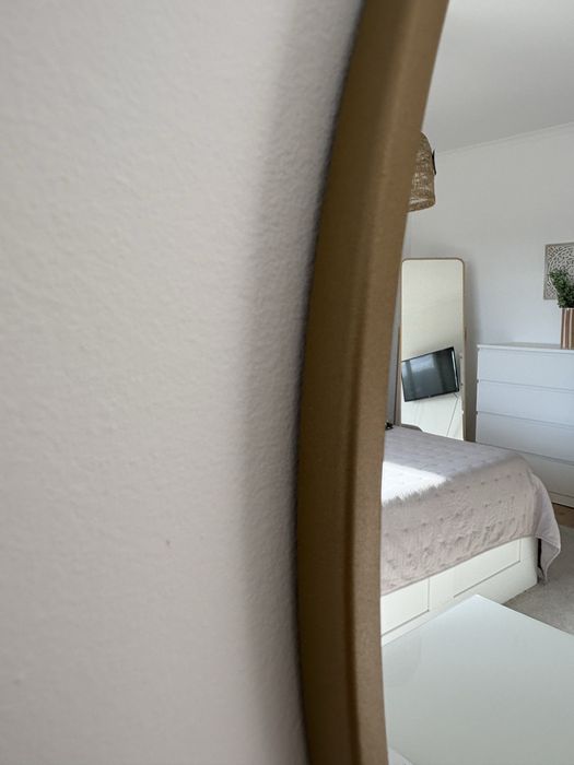 Espelho redondo dourado - Leroy Merlin