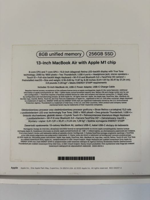 MacBook 13 Air Apple M1