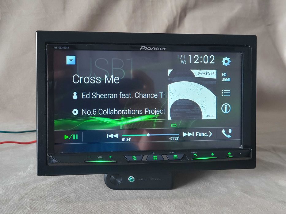 Pioneer AVH-Z9200DAB Bezprzewodowy CarPlay i Android Auto DVD/USB/FLAC