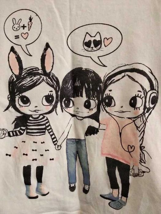 Koszulka z przyjaciółkami r. 110/116