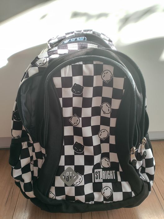 Plecak szachownica kotki  ST.RIGHT CHESS CATS