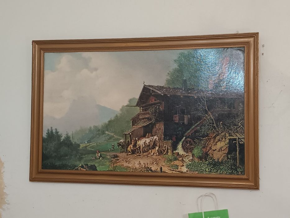 Pintura: Bavarian Alps de Burkel Heinrich