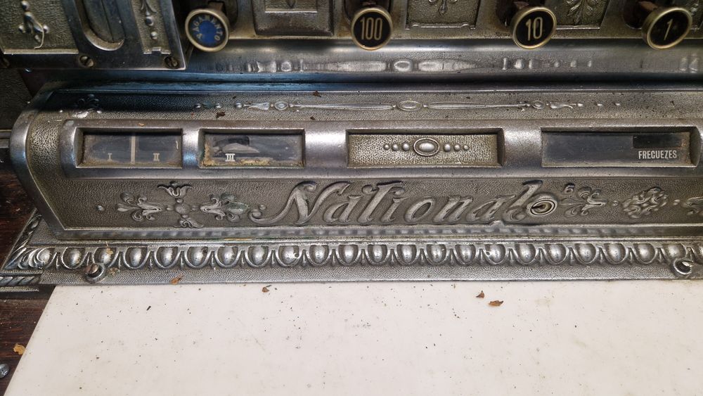 Máquina Registradora Antiga National – Peça Rara de Cole