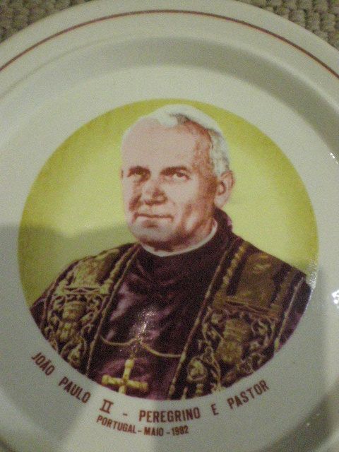 Prato loiça - João Paulo II -Peregrino e Pastor