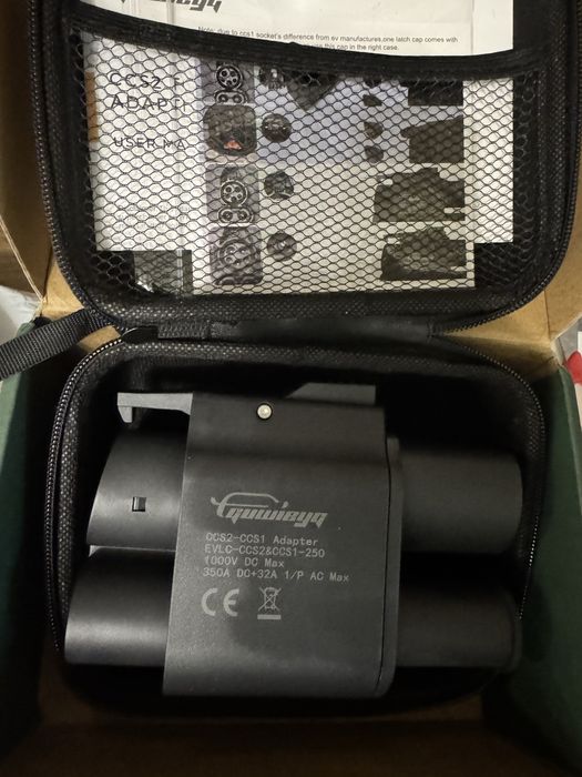 CCS2 to CCS1 250 kwt dc+ac Перехідник адаптер зарядки