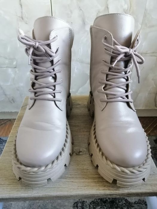 Ботинки зимние кожаные