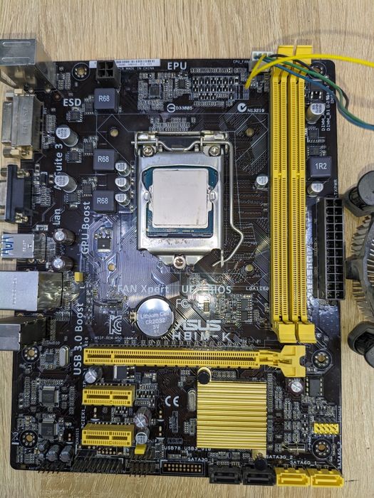 Asus H81 + Pentium  G3250 + кулер