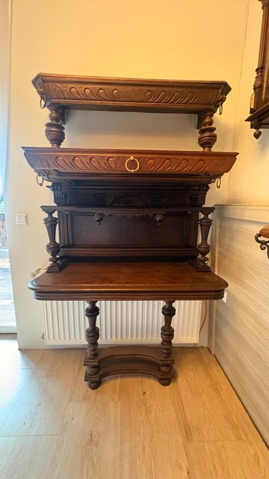 Stary regał z szuflada antyk