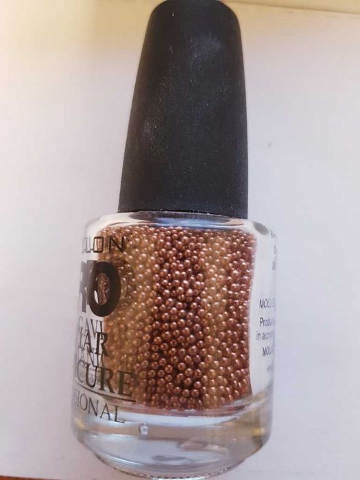 Bulion Kawior Kuleczki Perełki do Zdobienia paznokci 24,5g Stare Złoto