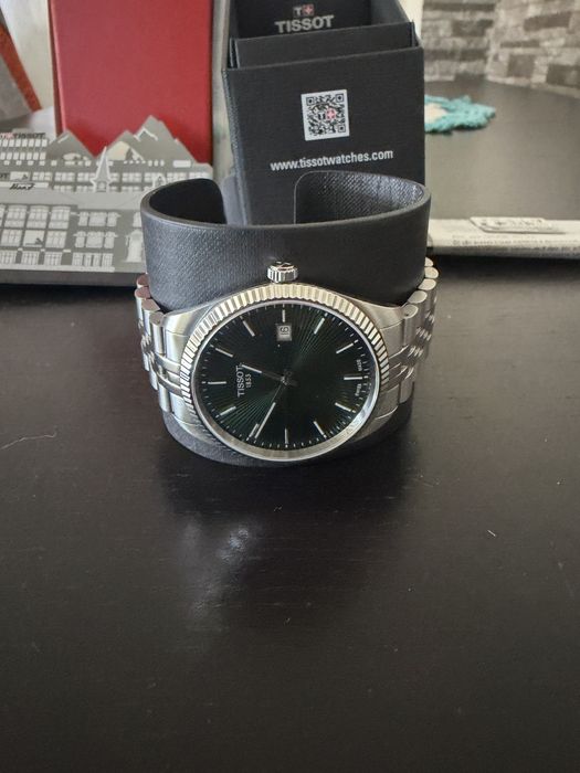 Tissot Ballade 40mm - Prateado e verde com garantia