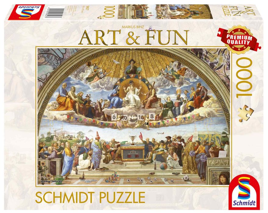 Puzzle 1000 PQ Dysputa o Najświętszym Sakramencie 2024 Markus Binz 112725. Schmidt Spiele Puzzle. Nowy Produkt