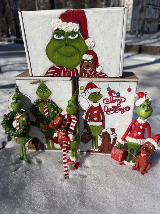 Ватна іграшка Грінч.Ватная игрушка