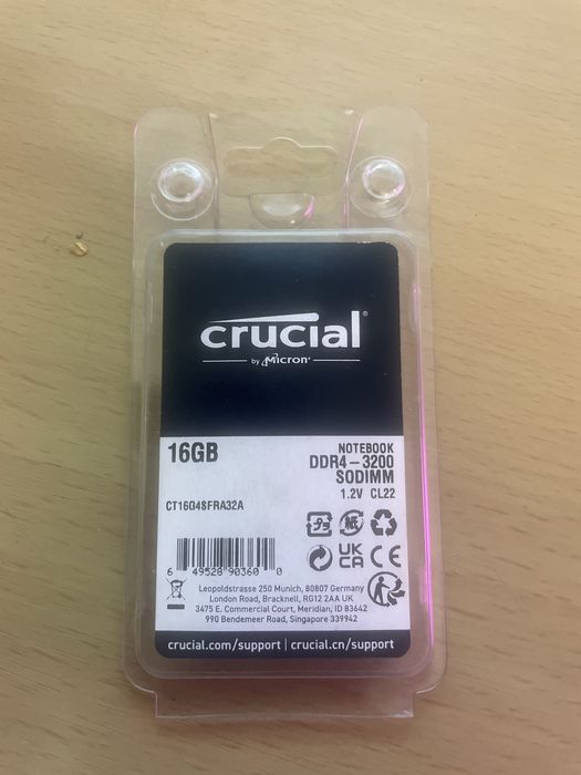 Pamiec Ram 16GB 2x8GB do laptopa