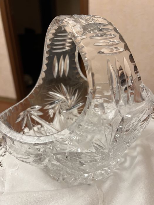 Хрусталь ладьи вазы рог