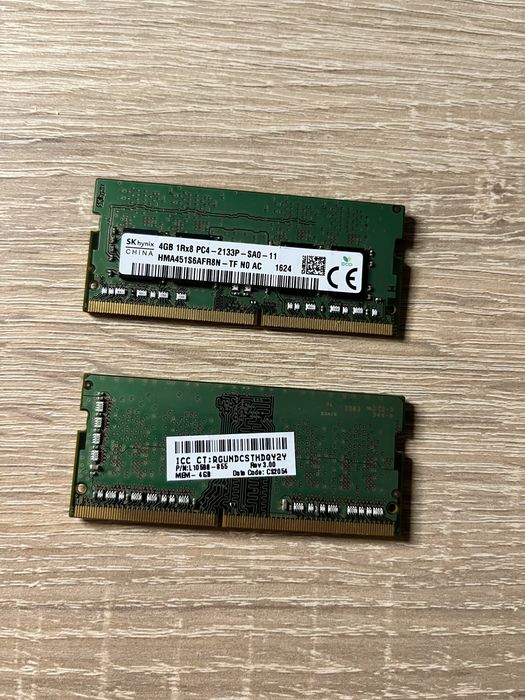 Sodimm та Samsung оперативна памʼять 4Гб