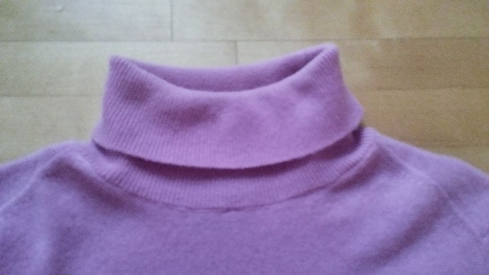 Sweter golf wełna kaszmir Massimo Dutti 36 S róż