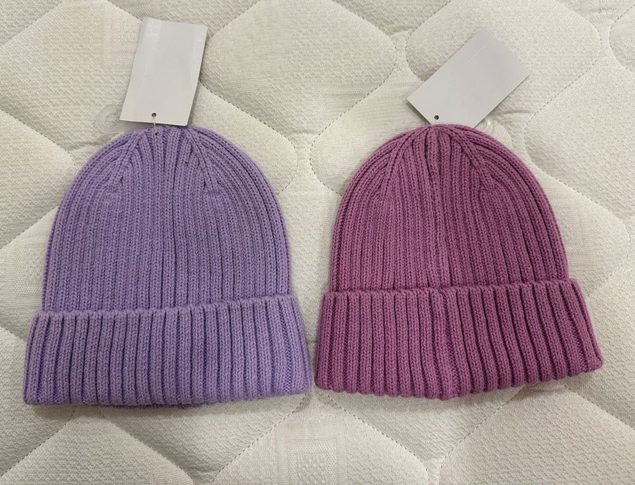2 Gorros Lilás + Rosa  Novos H&M