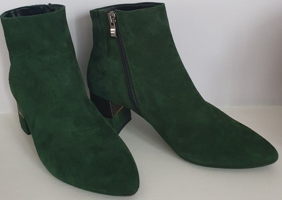 Zamszowe botki zimowe 39