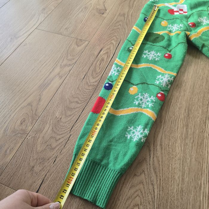 Sweter świąteczny hm m 38 light świecący święta sesja długi rękaw