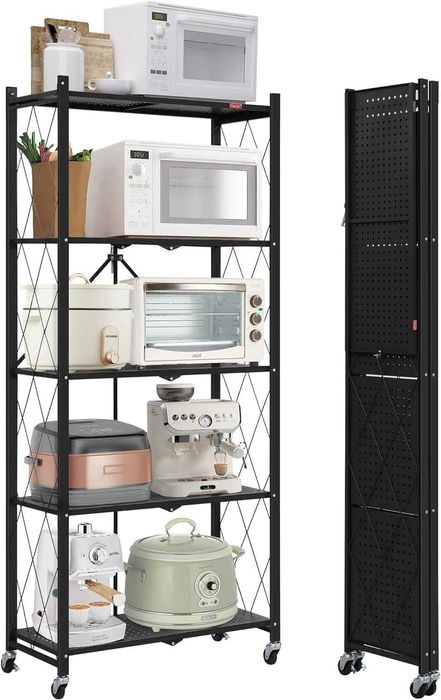 Nowy metalowy składany regał / półka / szafka / na kółkach !R21!