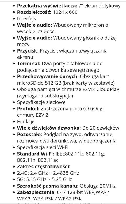 Videodomofon nowy