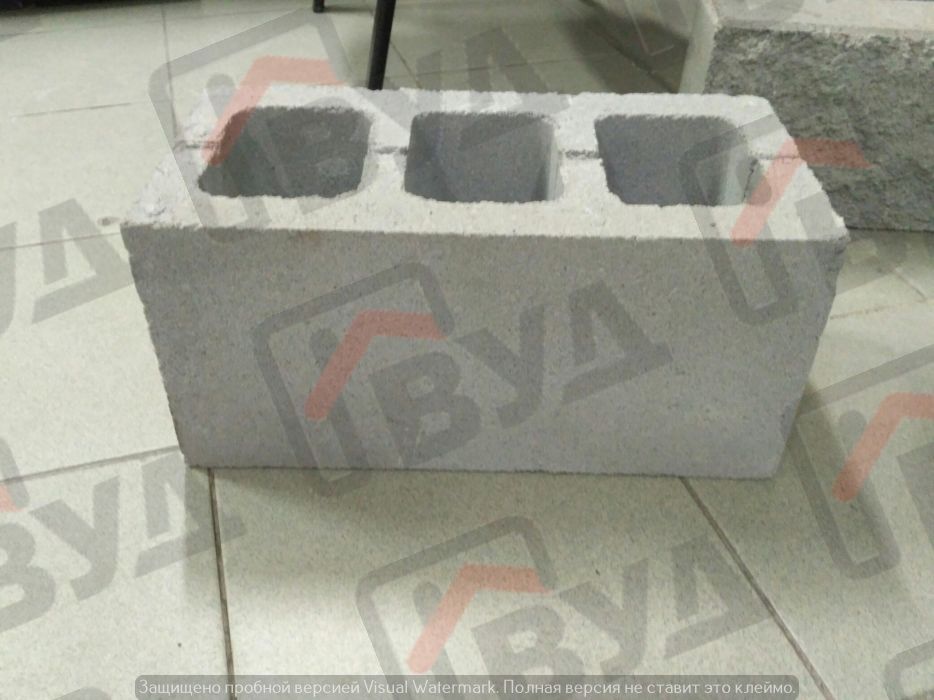 Шлакоблок 390х190х188 М50 М100