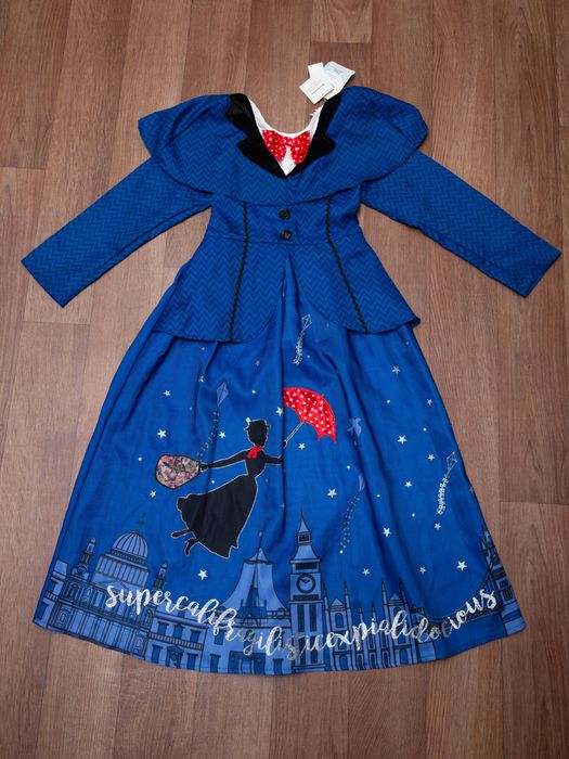 Карнавальна сукня Меррі Поппінс на дівчинку 9-10 років