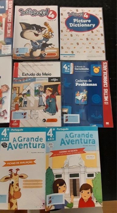 Manuais/livros escolares 4 ano