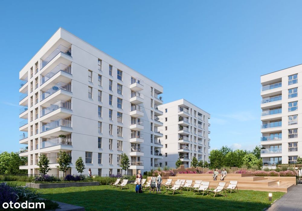 2-pokojowe mieszkanie 44m2 + balkon Bez Prowizji