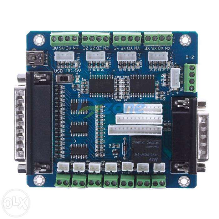 Плата інтерфейсна контроллер з LPT та MPG на 5 координат MACH3 для ЧПУ