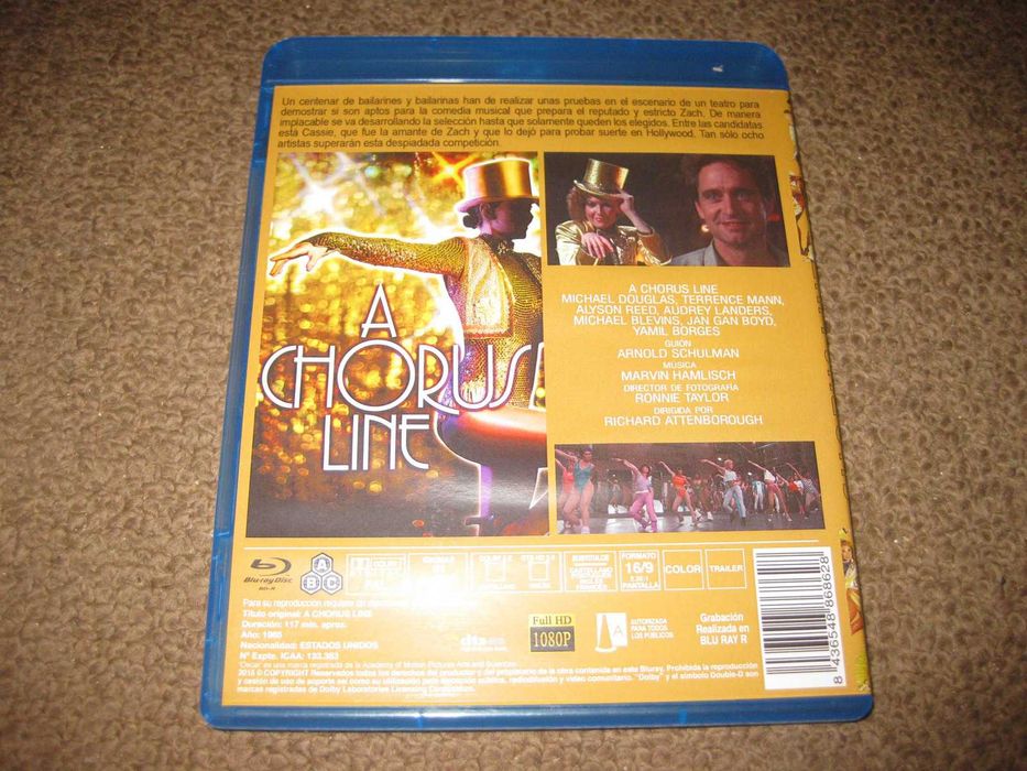 Blu-Ray "A Chorus Line" com Michael Douglas
