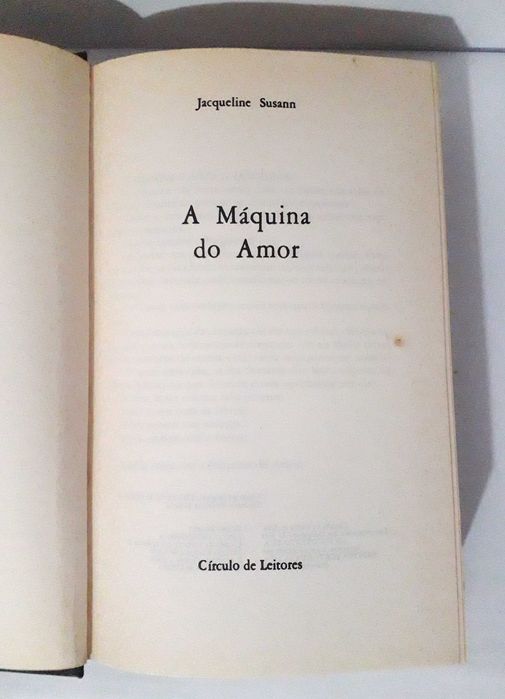 Livro A Máquina do Amor - Jacqueline Susann