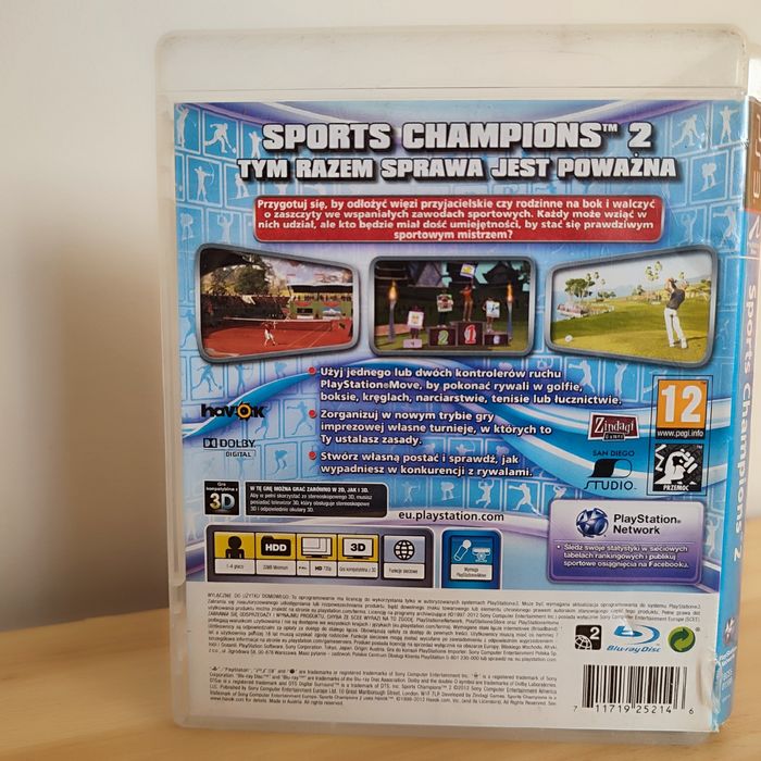Sports Champions 2 na PS3 – świetny stan, hit do Move