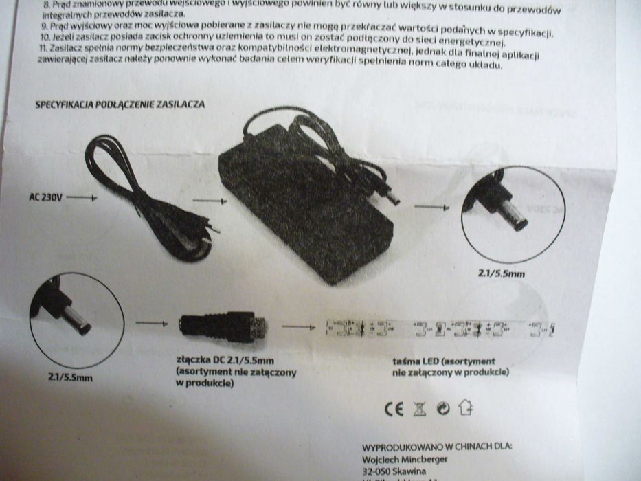 Zasilacz 60W 12V