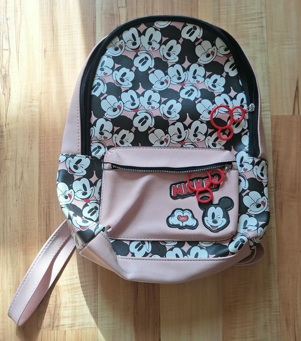 Plecak Disney myszka miki – primark | różowy, stylowy design stan: now