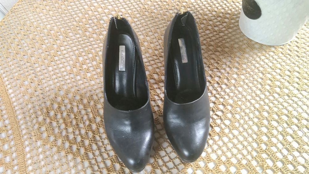 Zara cudne czółenka rozm. 39 skóra naturalna