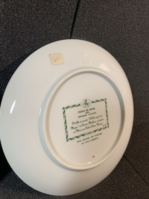 Pratos Decorativos EXCLUSIVOS Louça Vista Alegre Festa Natal 1993/1998