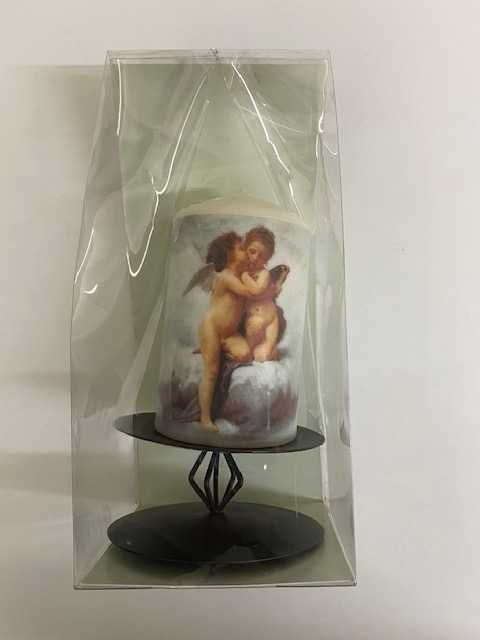 Vela Anjos grande com suporte