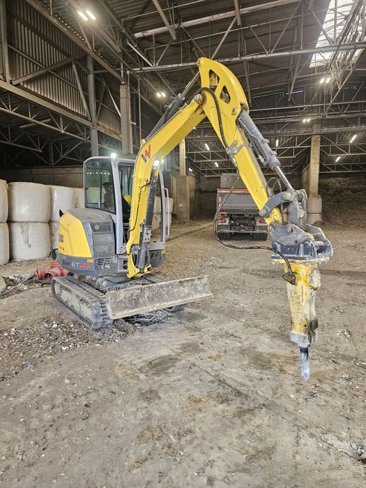 Usługi minikoparka, koparką, pracę ziemne, kucie młotem, wyburzenia