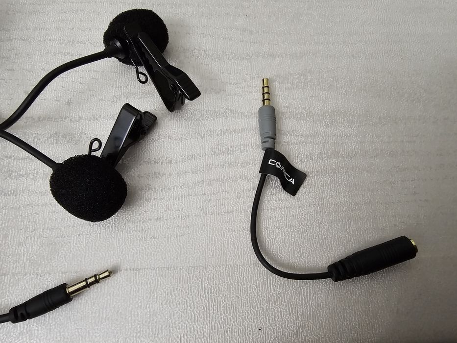 Петличка на 2 микрофона comica 7ryms, как dji mic rode go 2 boya роде ...