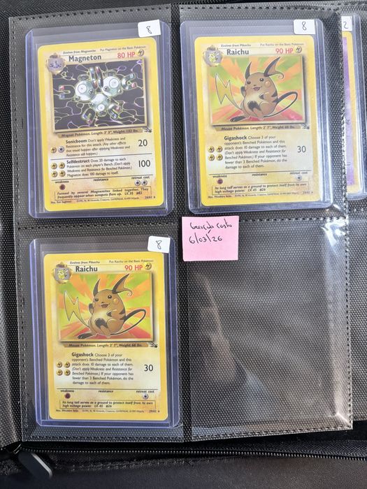 Cartas Pokemon Fossil