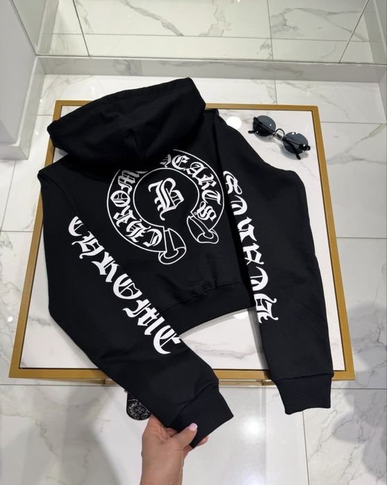 Женские лосины Chrome Hearts, леггинсы лосины Хром Хартс, Худи зип