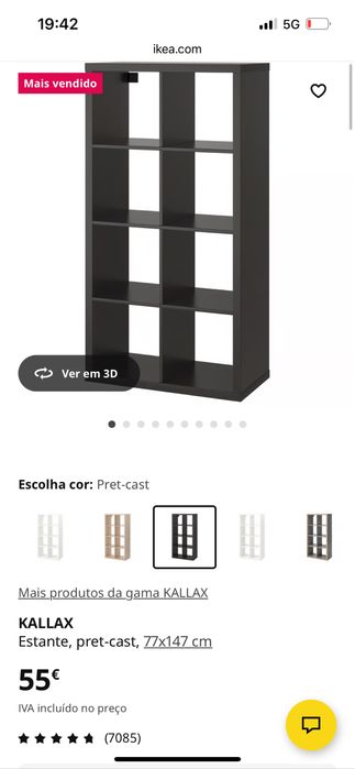 Estante pret-cast KALLAX