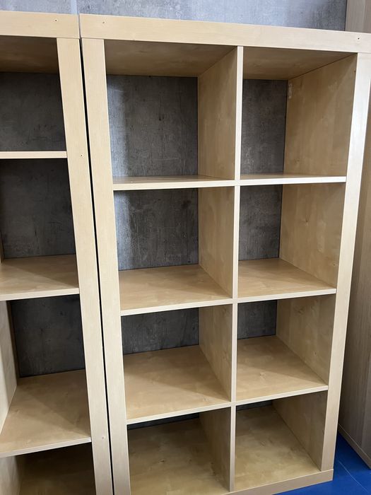 Regały ikea kallax dąb bejcowany na biało + dostawa