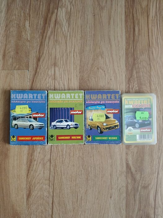 karty kolekcjonerskie Kwartet (samochody)