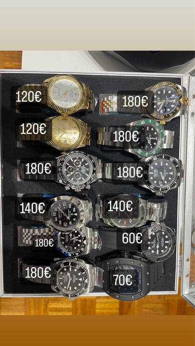 Relogio de luxo a partir de 60€ mais informacoes manda mensagem